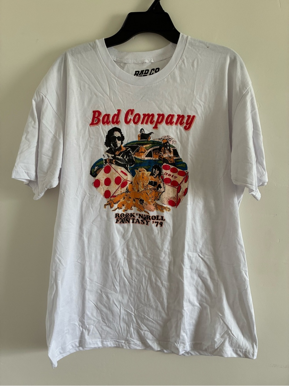 Bad Company White Graphic Band Tee - Rock 'n' Roll